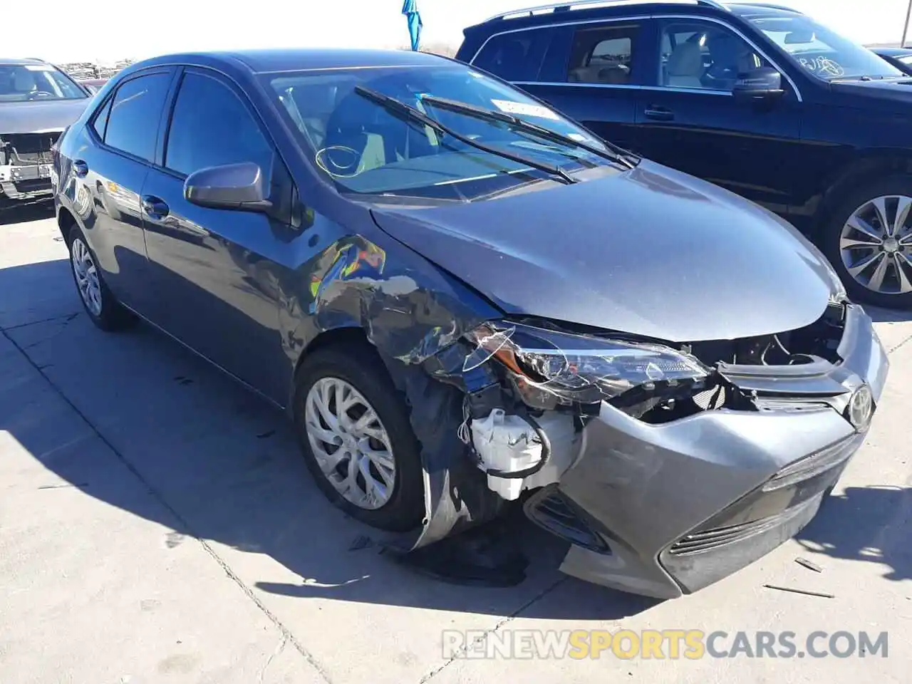 1 Photograph of a damaged car 5YFBURHE8KP880097 TOYOTA COROLLA 2019