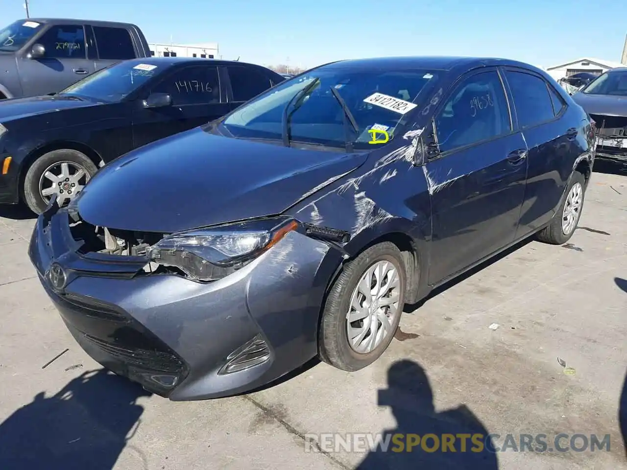 2 Photograph of a damaged car 5YFBURHE8KP880097 TOYOTA COROLLA 2019