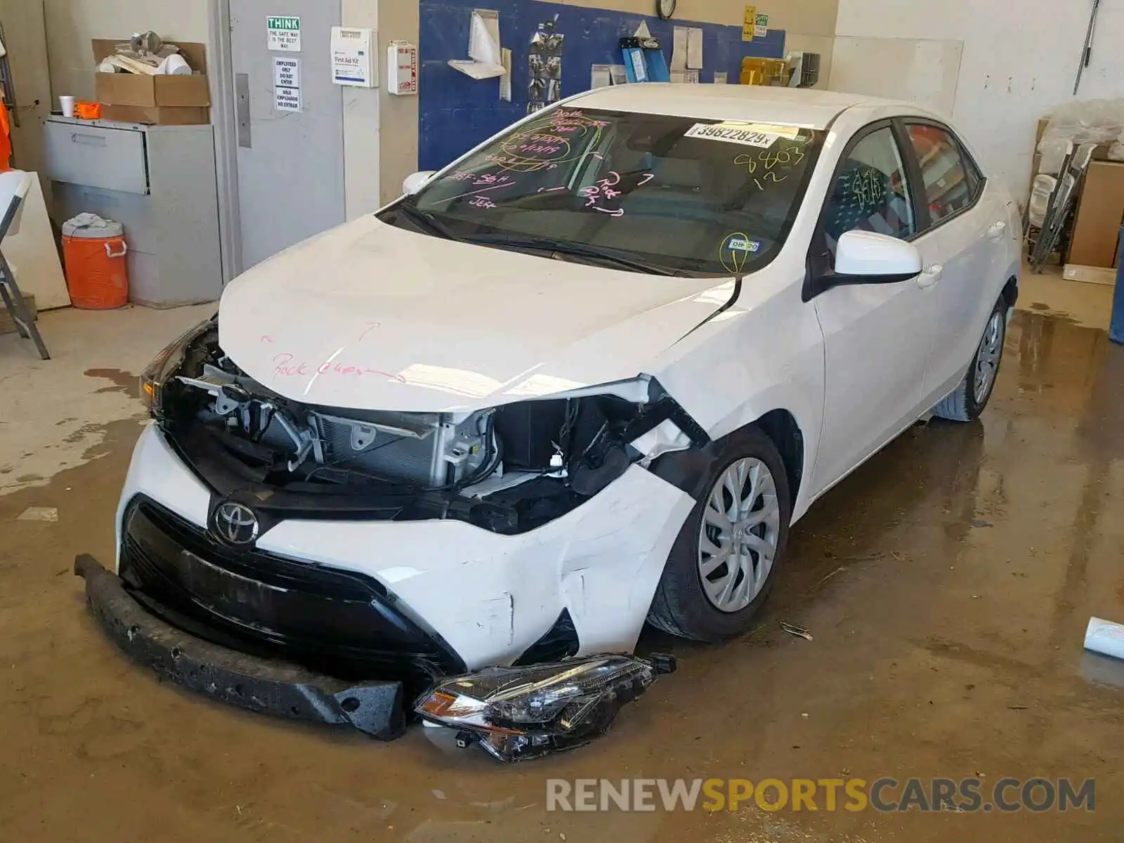 2 Photograph of a damaged car 5YFBURHE8KP880312 TOYOTA COROLLA 2019