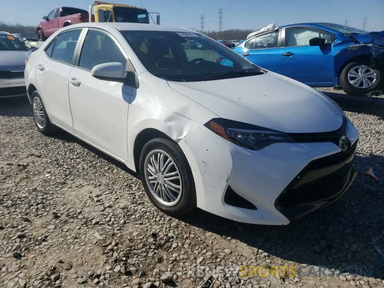 1 Photograph of a damaged car 5YFBURHE8KP880486 TOYOTA COROLLA 2019