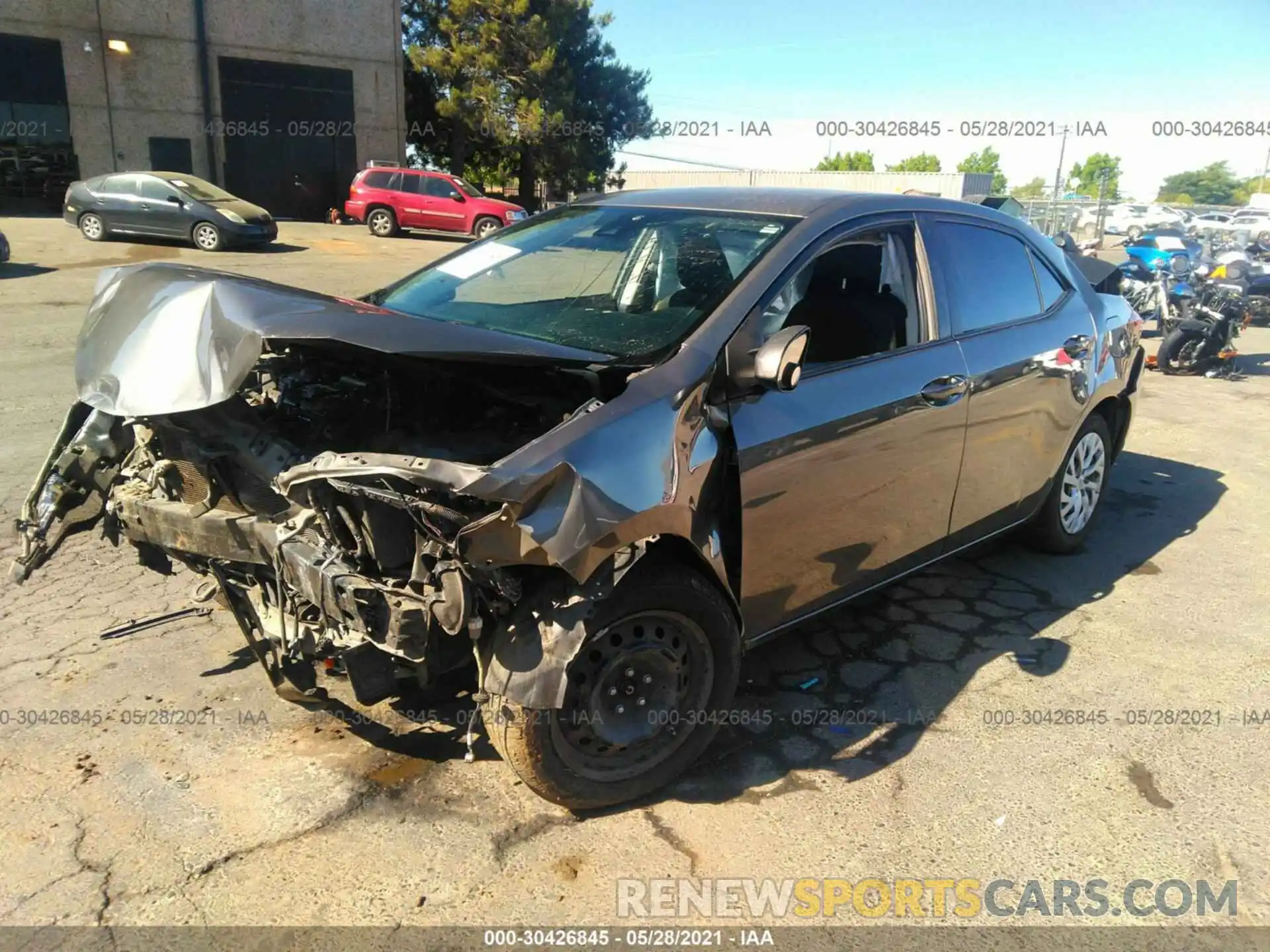 2 Photograph of a damaged car 5YFBURHE8KP880939 TOYOTA COROLLA 2019