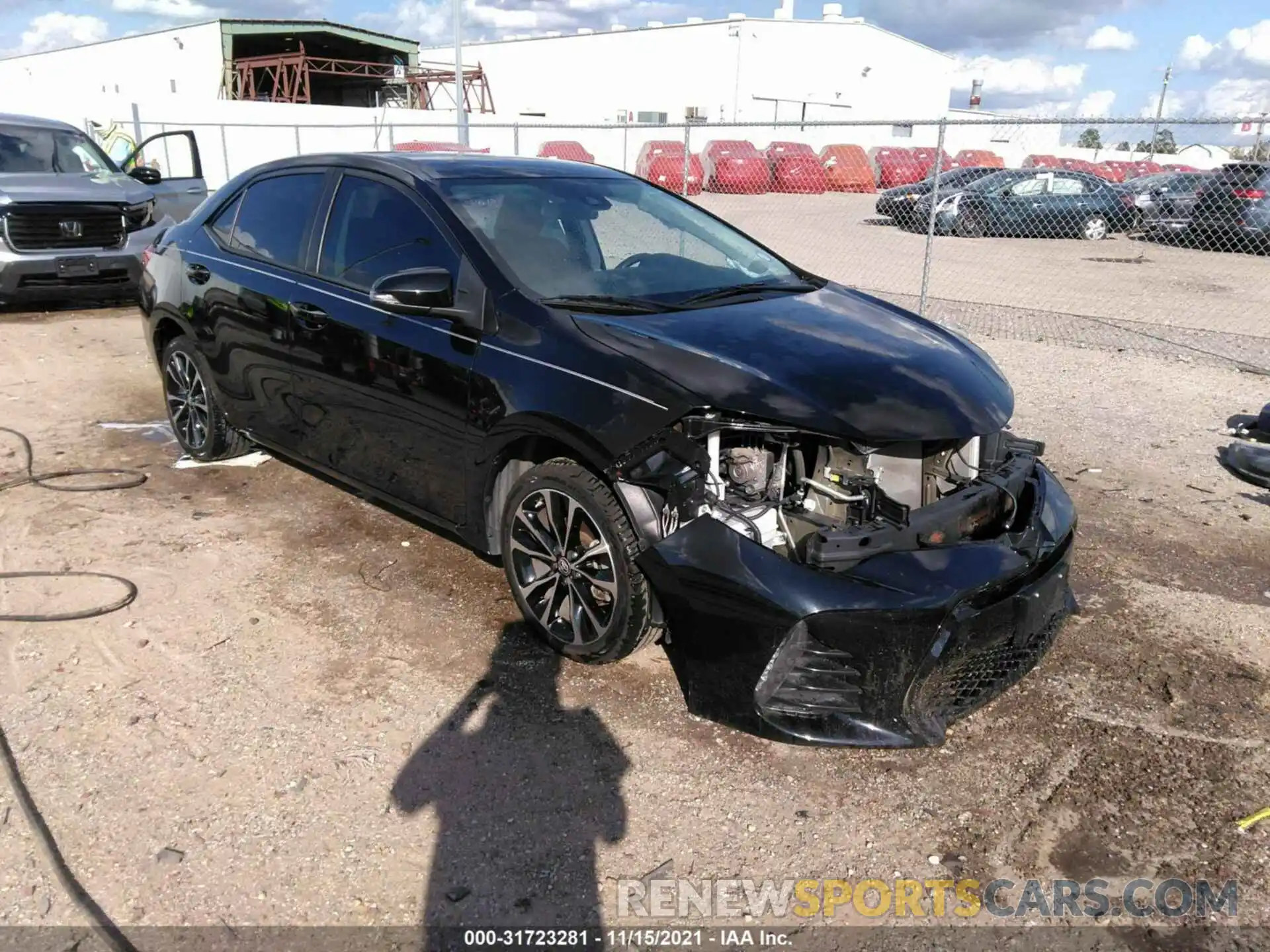 1 Photograph of a damaged car 5YFBURHE8KP881072 TOYOTA COROLLA 2019