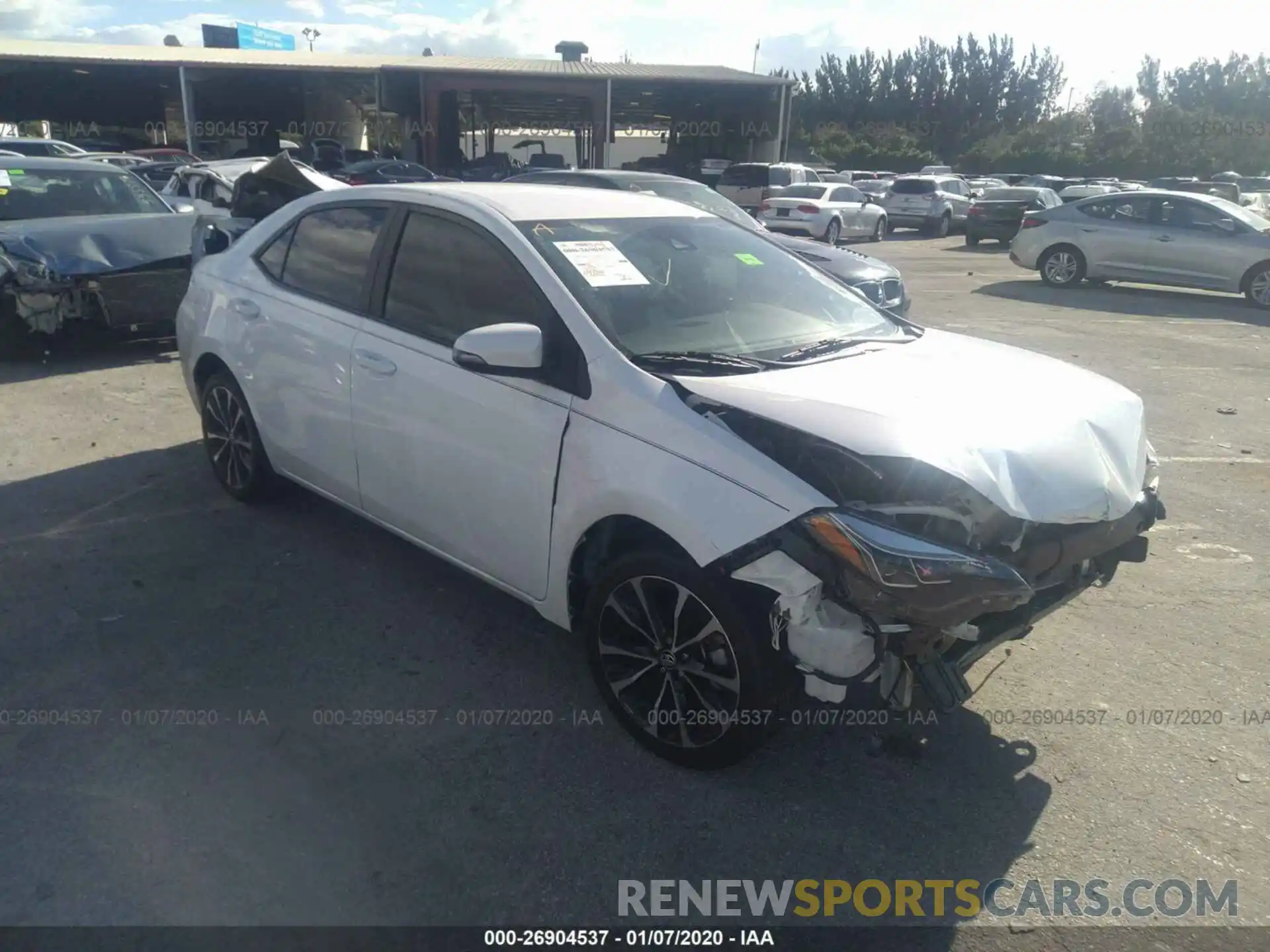 1 Photograph of a damaged car 5YFBURHE8KP881122 TOYOTA COROLLA 2019