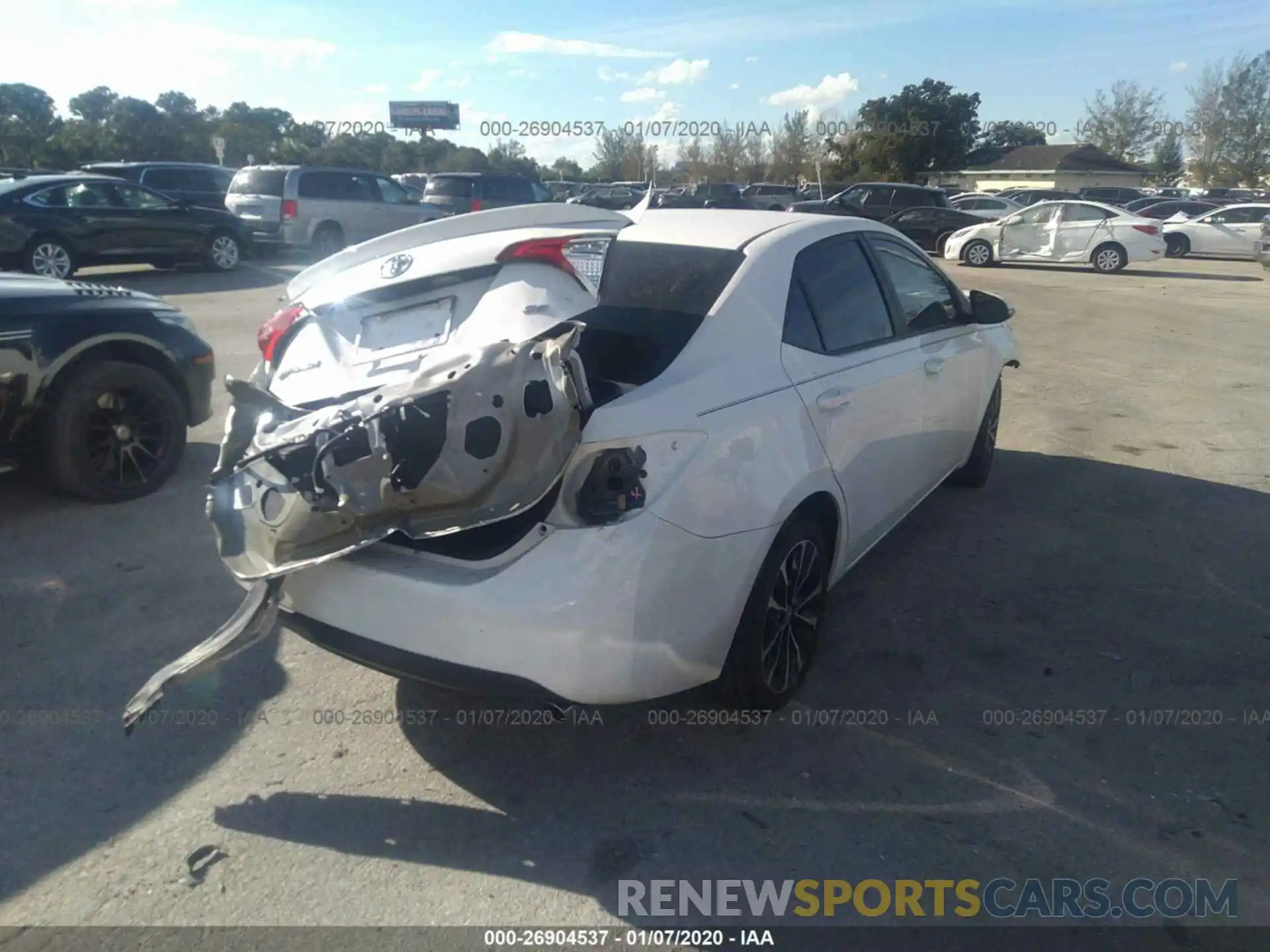 4 Photograph of a damaged car 5YFBURHE8KP881122 TOYOTA COROLLA 2019