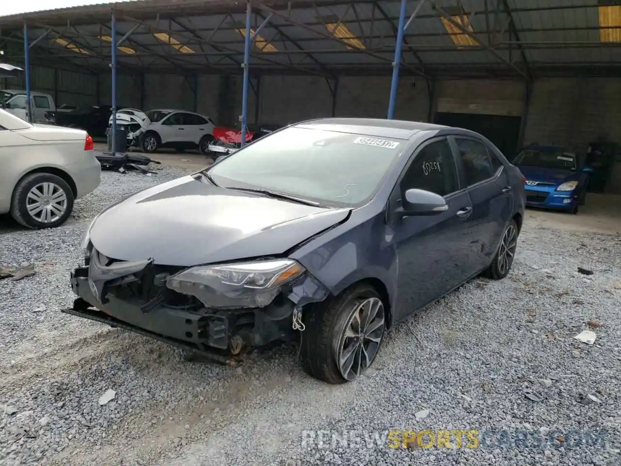 2 Photograph of a damaged car 5YFBURHE8KP881380 TOYOTA COROLLA 2019