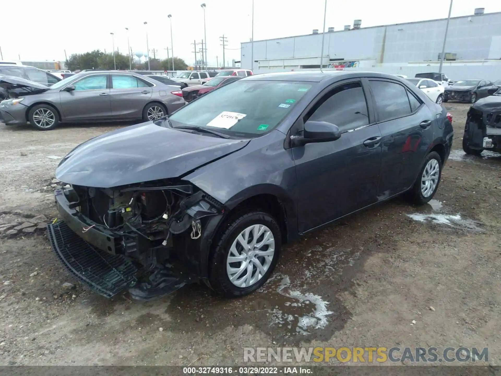 2 Photograph of a damaged car 5YFBURHE8KP881542 TOYOTA COROLLA 2019