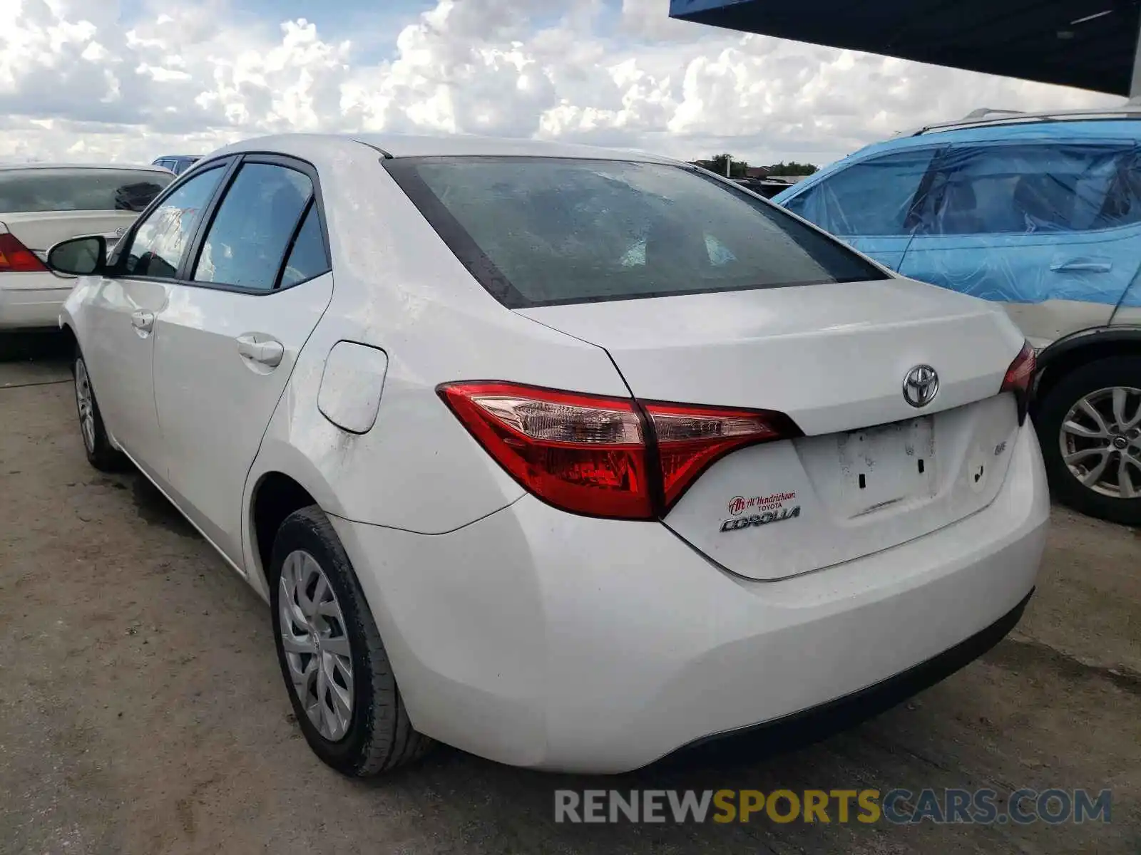 3 Photograph of a damaged car 5YFBURHE8KP881654 TOYOTA COROLLA 2019