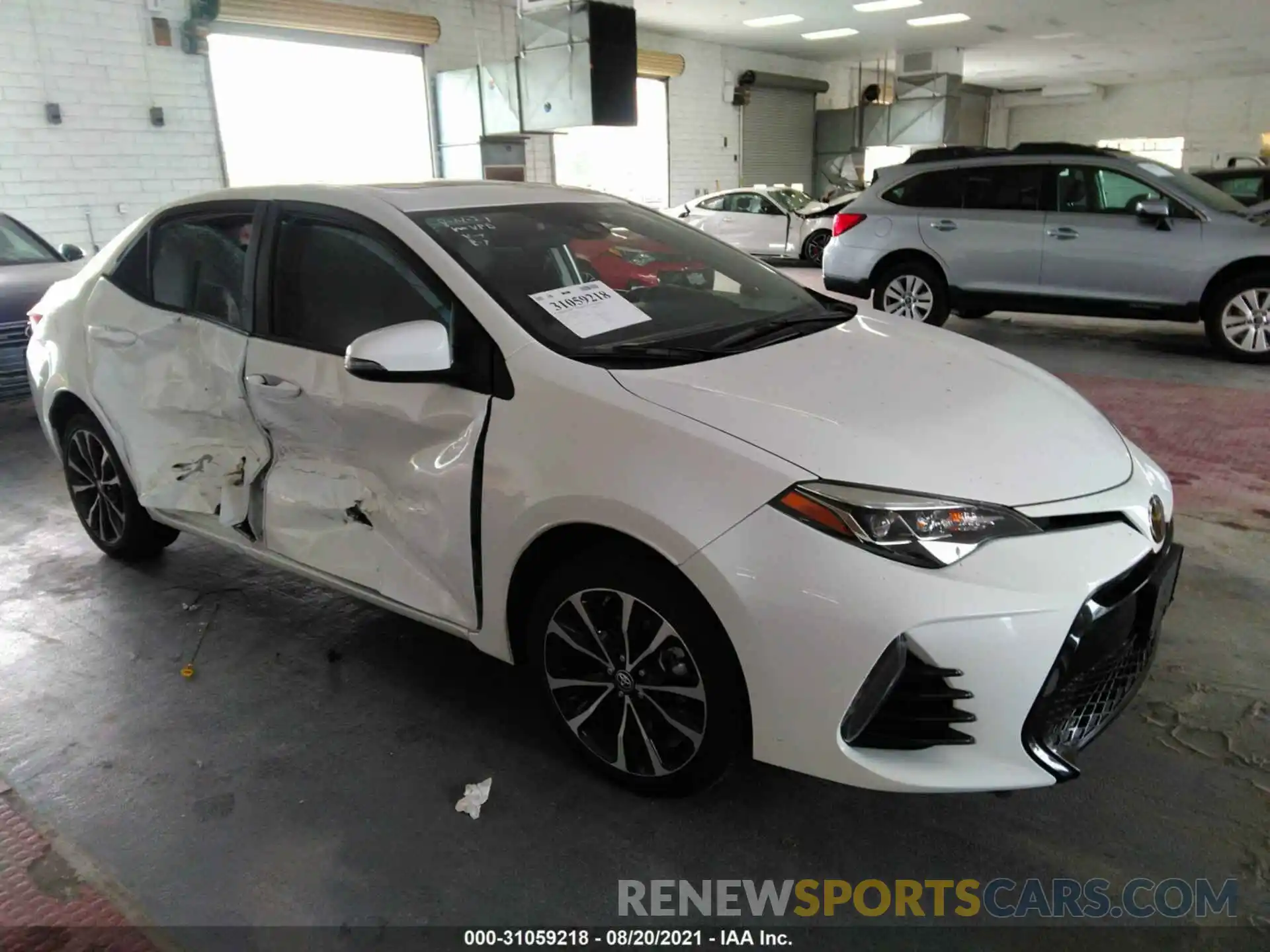 1 Photograph of a damaged car 5YFBURHE8KP881816 TOYOTA COROLLA 2019