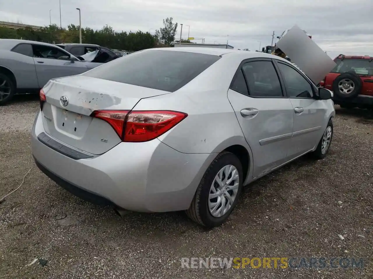 4 Photograph of a damaged car 5YFBURHE8KP882173 TOYOTA COROLLA 2019