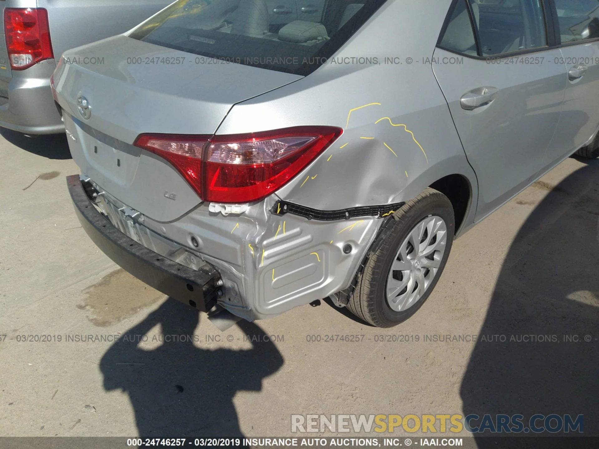 6 Photograph of a damaged car 5YFBURHE8KP883100 TOYOTA COROLLA 2019