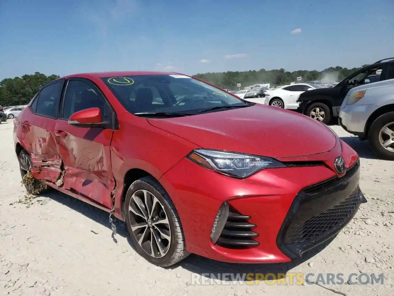 1 Фотография поврежденного автомобиля 5YFBURHE8KP883419 TOYOTA COROLLA 2019