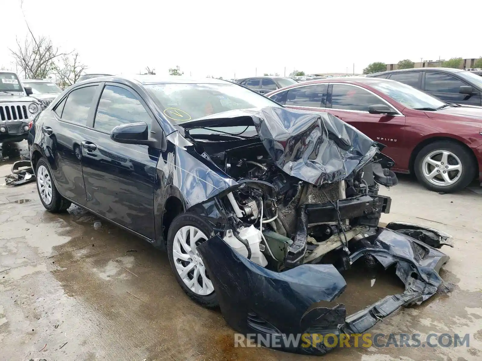 1 Photograph of a damaged car 5YFBURHE8KP883551 TOYOTA COROLLA 2019