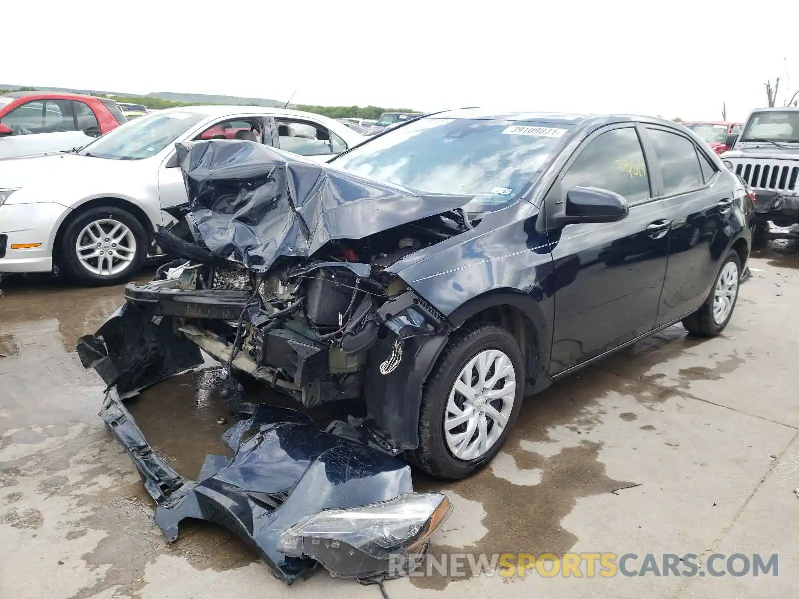 2 Photograph of a damaged car 5YFBURHE8KP883551 TOYOTA COROLLA 2019