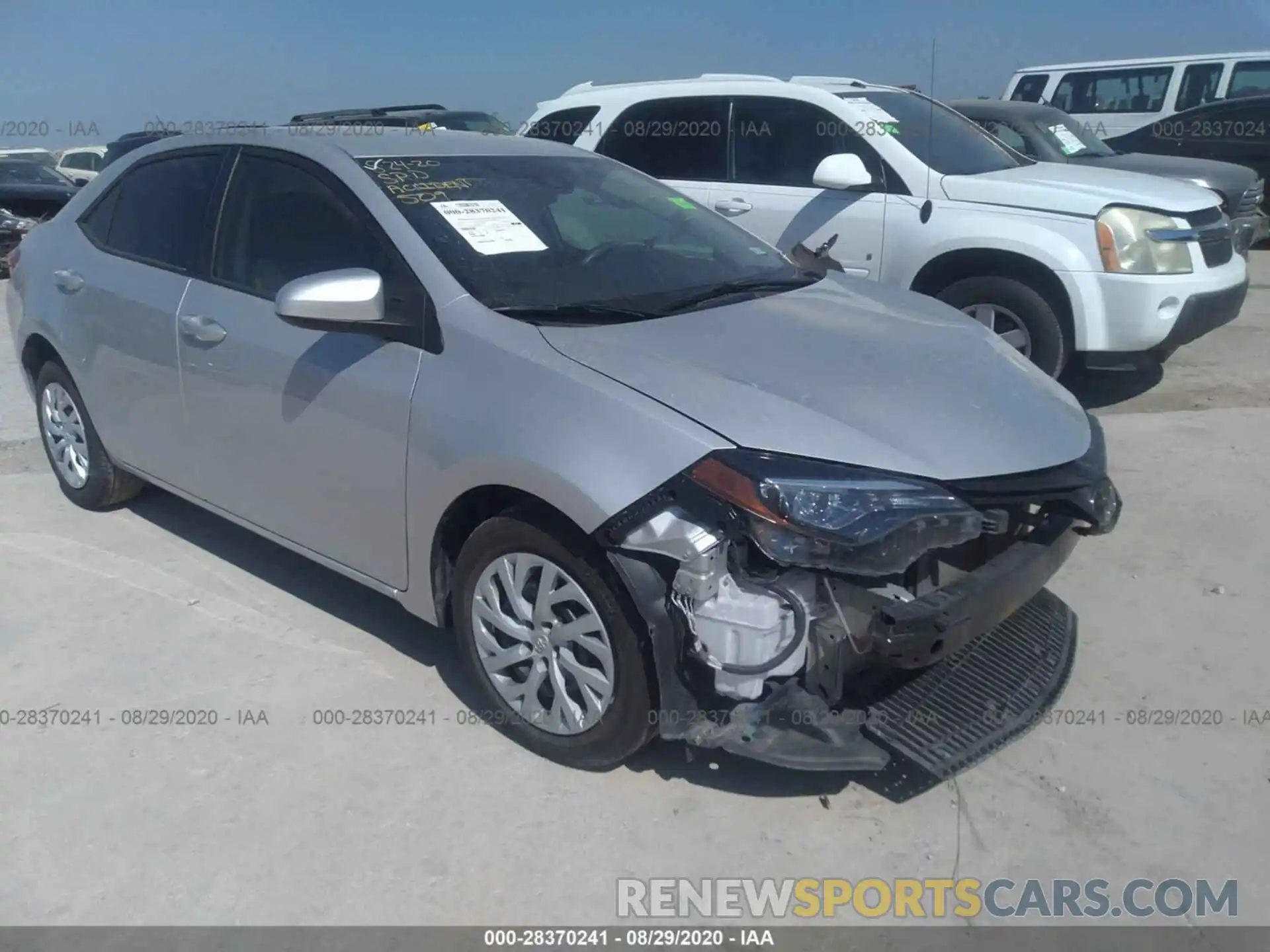 1 Photograph of a damaged car 5YFBURHE8KP883579 TOYOTA COROLLA 2019