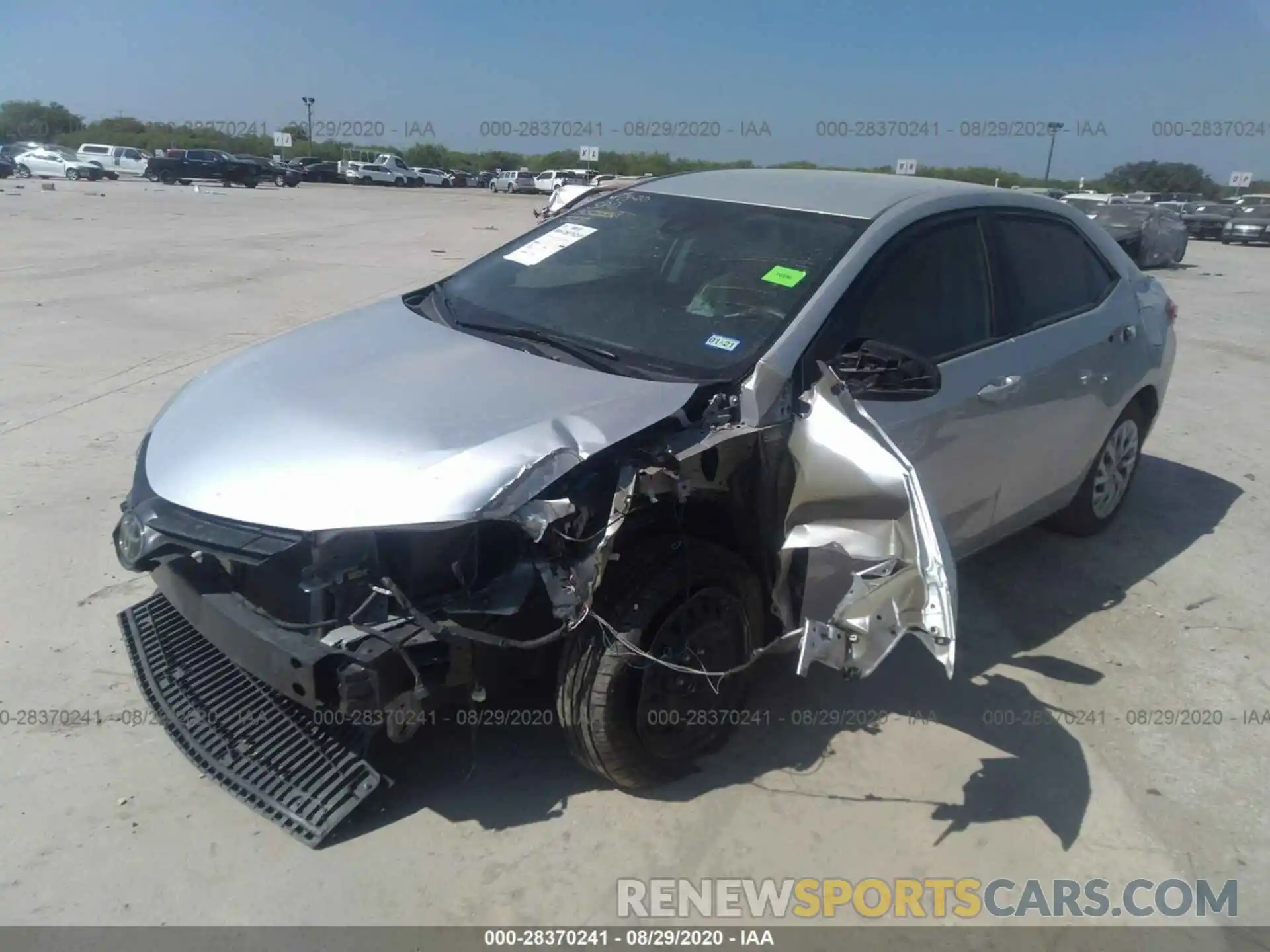 2 Photograph of a damaged car 5YFBURHE8KP883579 TOYOTA COROLLA 2019