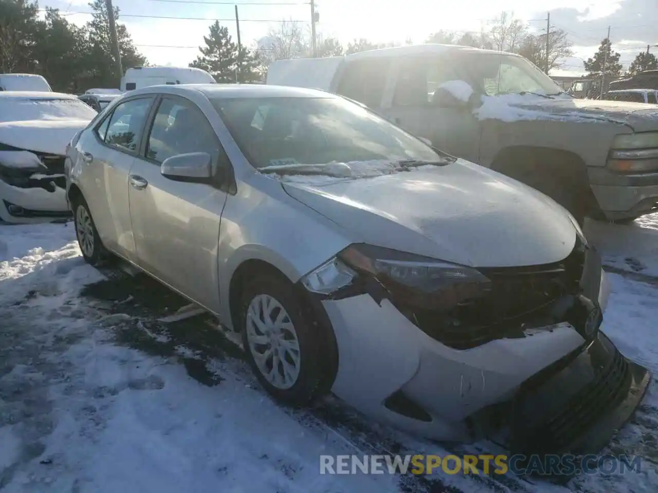 1 Photograph of a damaged car 5YFBURHE8KP883596 TOYOTA COROLLA 2019