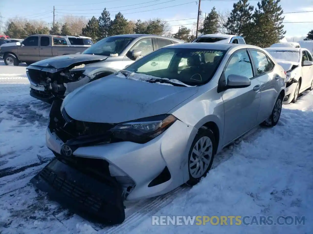 2 Photograph of a damaged car 5YFBURHE8KP883596 TOYOTA COROLLA 2019