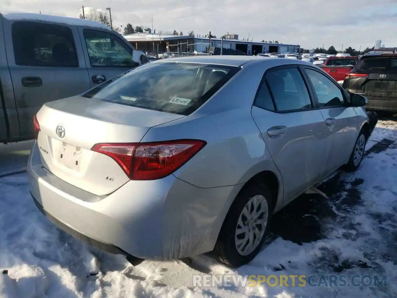 4 Photograph of a damaged car 5YFBURHE8KP883596 TOYOTA COROLLA 2019