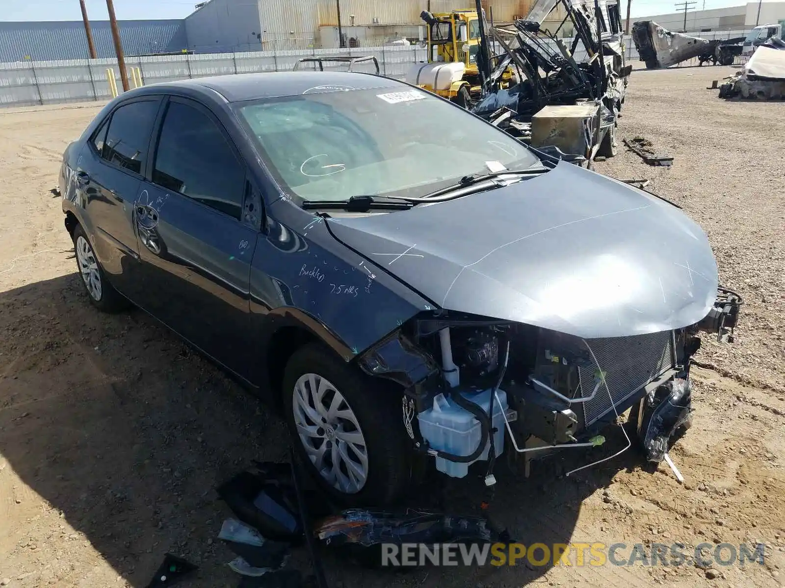 1 Photograph of a damaged car 5YFBURHE8KP883887 TOYOTA COROLLA 2019