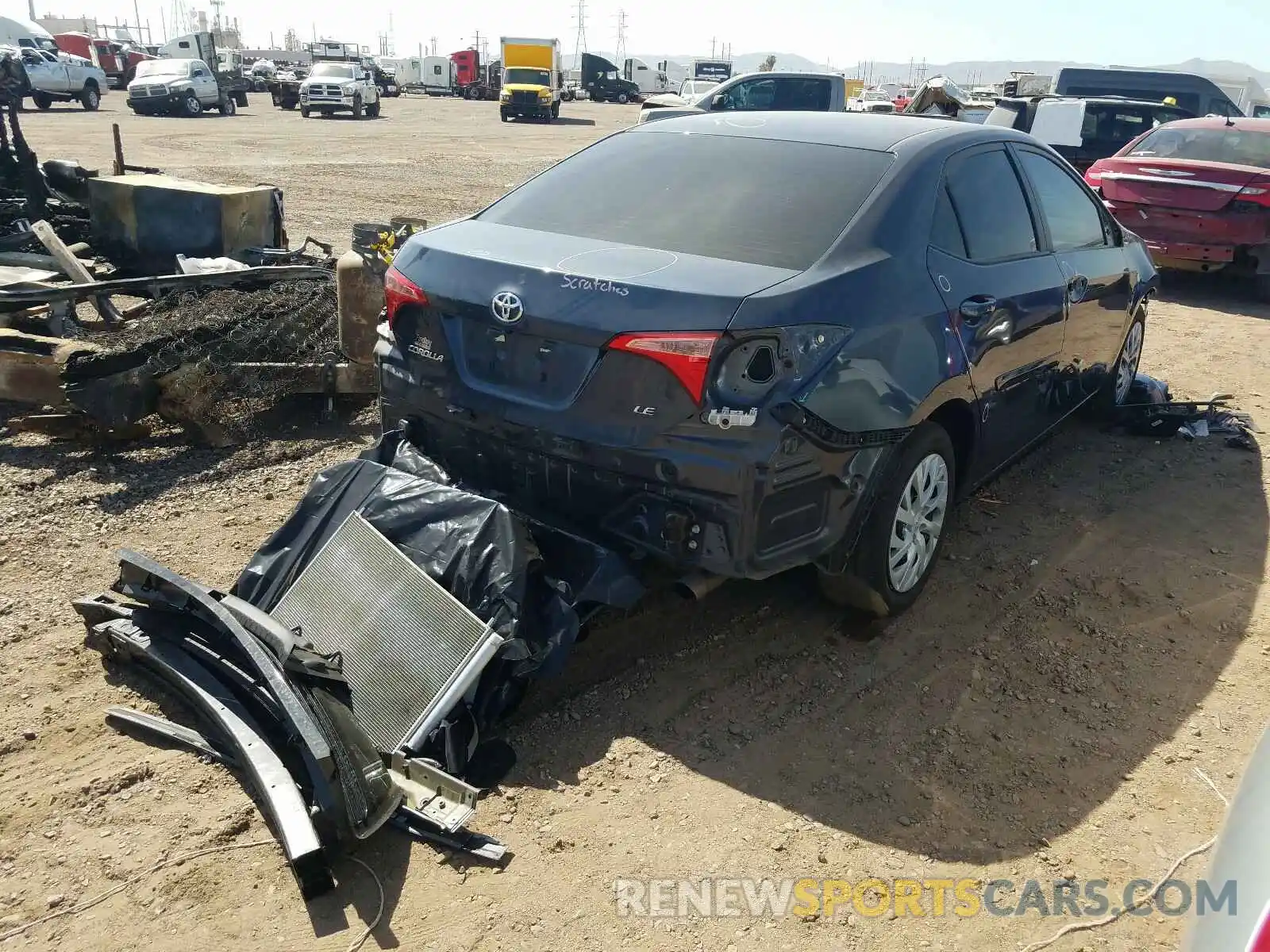 4 Photograph of a damaged car 5YFBURHE8KP883887 TOYOTA COROLLA 2019