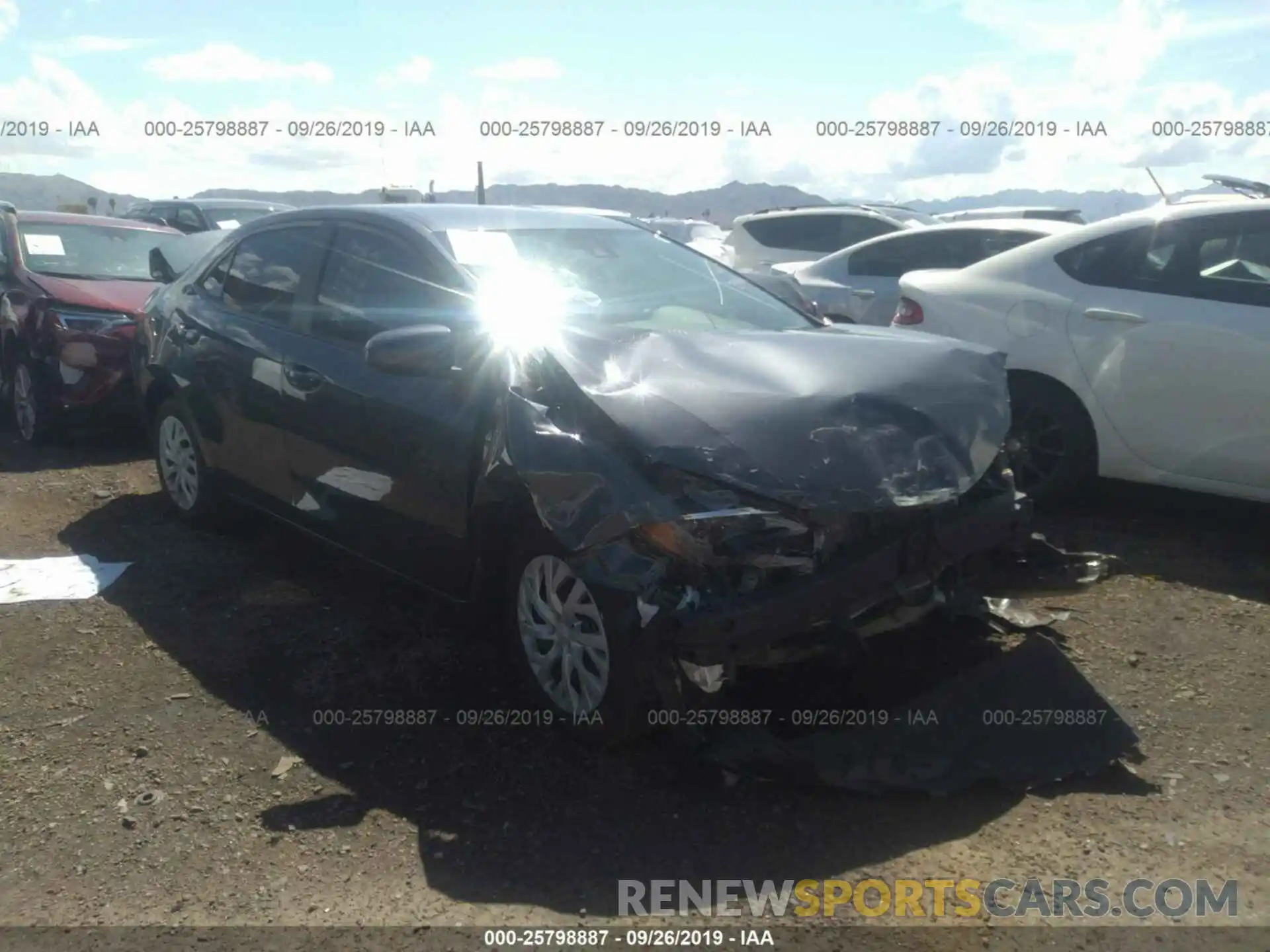 1 Photograph of a damaged car 5YFBURHE8KP883906 TOYOTA COROLLA 2019