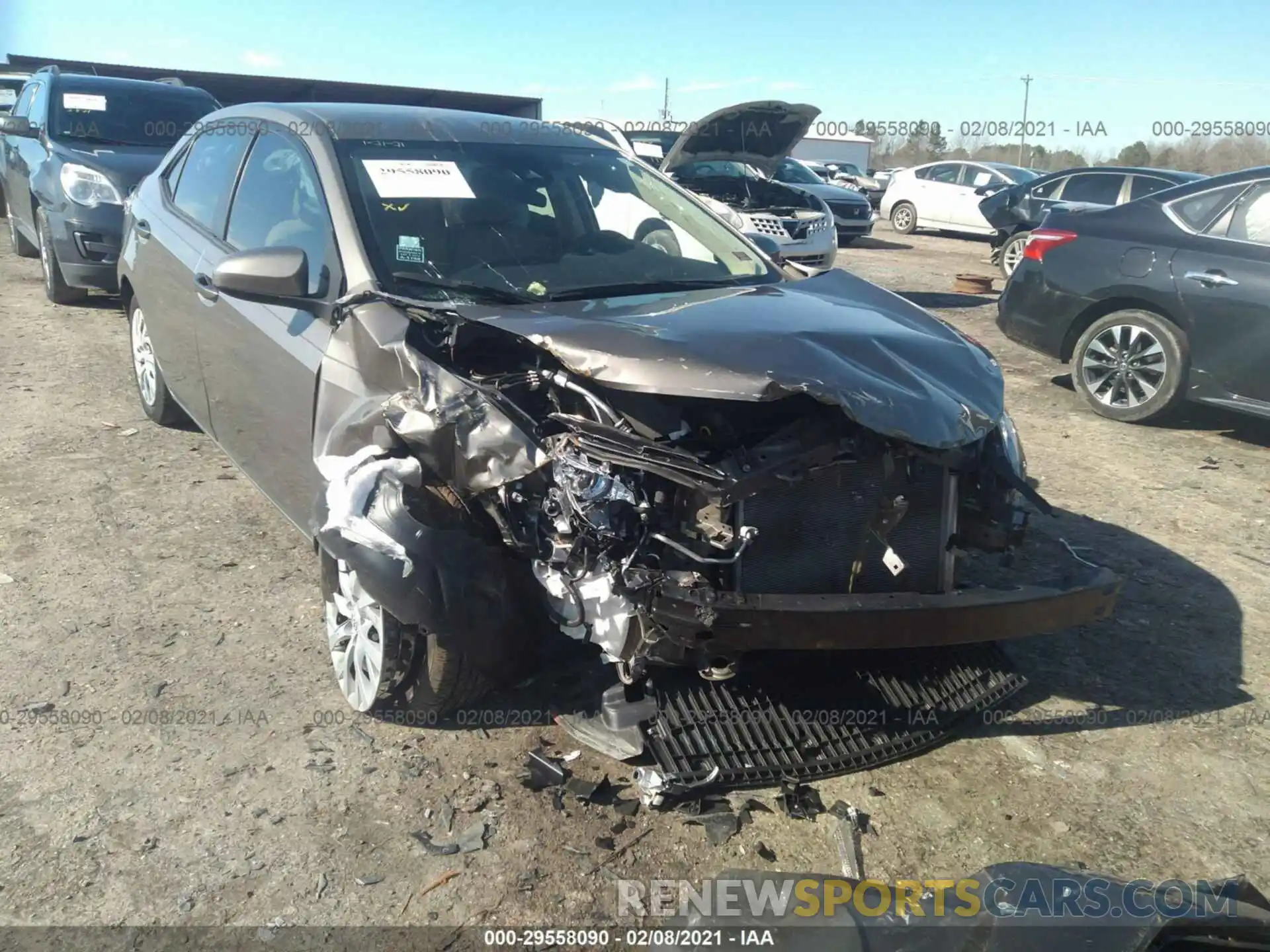 6 Photograph of a damaged car 5YFBURHE8KP884411 TOYOTA COROLLA 2019