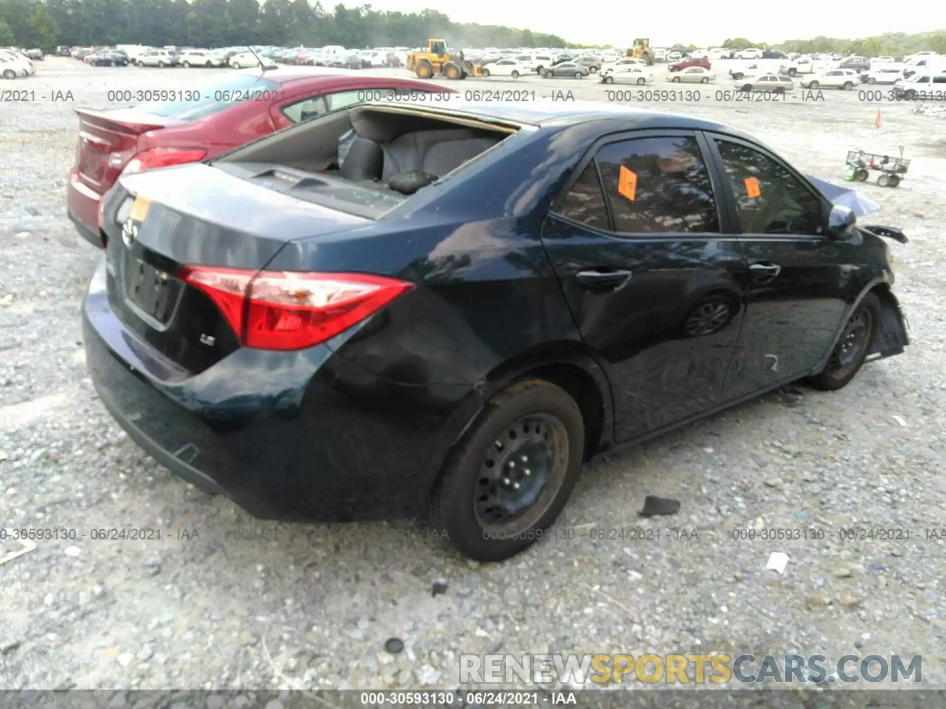 4 Photograph of a damaged car 5YFBURHE8KP884599 TOYOTA COROLLA 2019