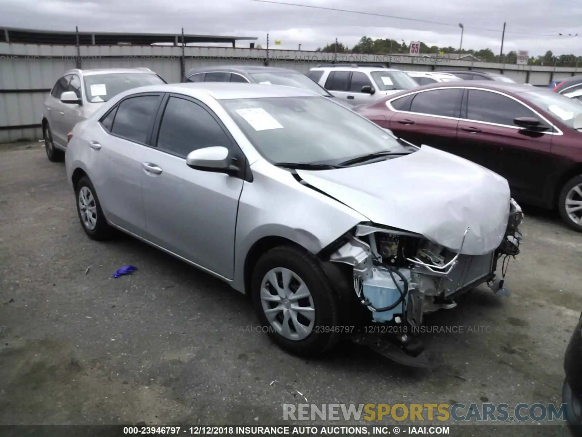 1 Photograph of a damaged car 5YFBURHE8KP884666 TOYOTA COROLLA 2019