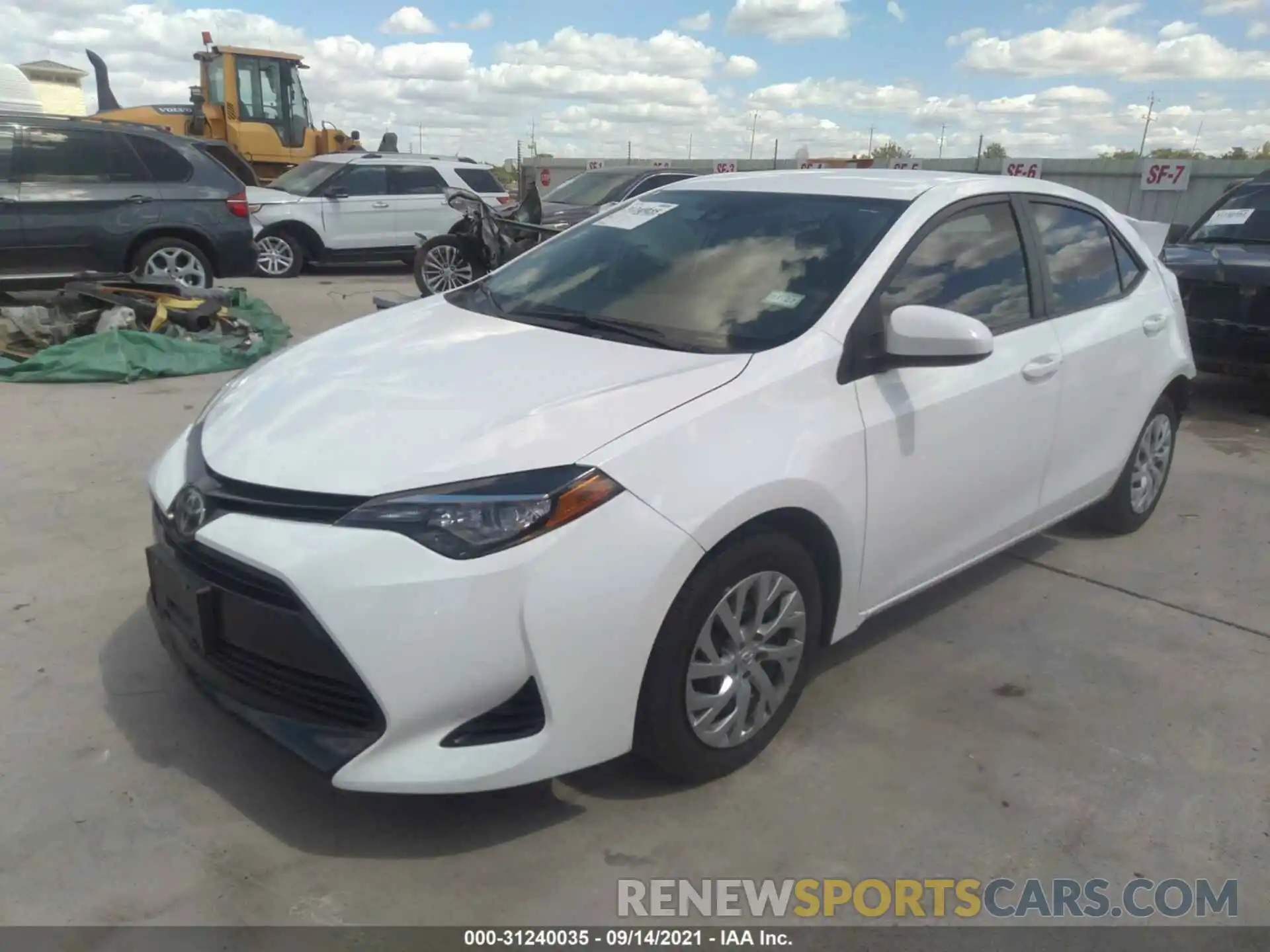 2 Photograph of a damaged car 5YFBURHE8KP884697 TOYOTA COROLLA 2019