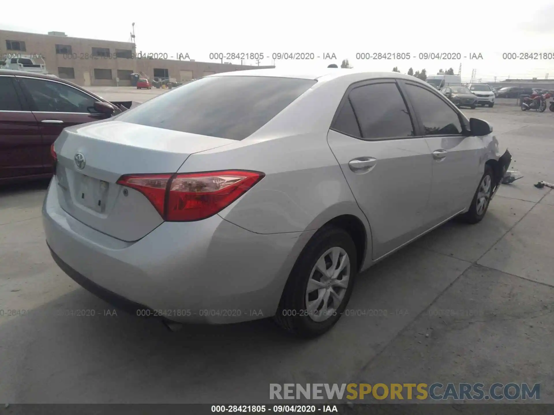 4 Photograph of a damaged car 5YFBURHE8KP884960 TOYOTA COROLLA 2019