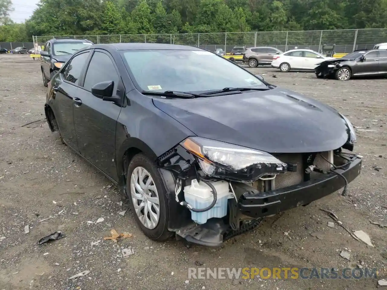 1 Photograph of a damaged car 5YFBURHE8KP885428 TOYOTA COROLLA 2019