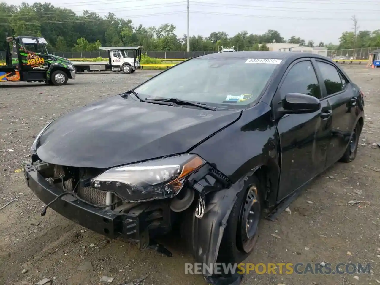 2 Photograph of a damaged car 5YFBURHE8KP885428 TOYOTA COROLLA 2019