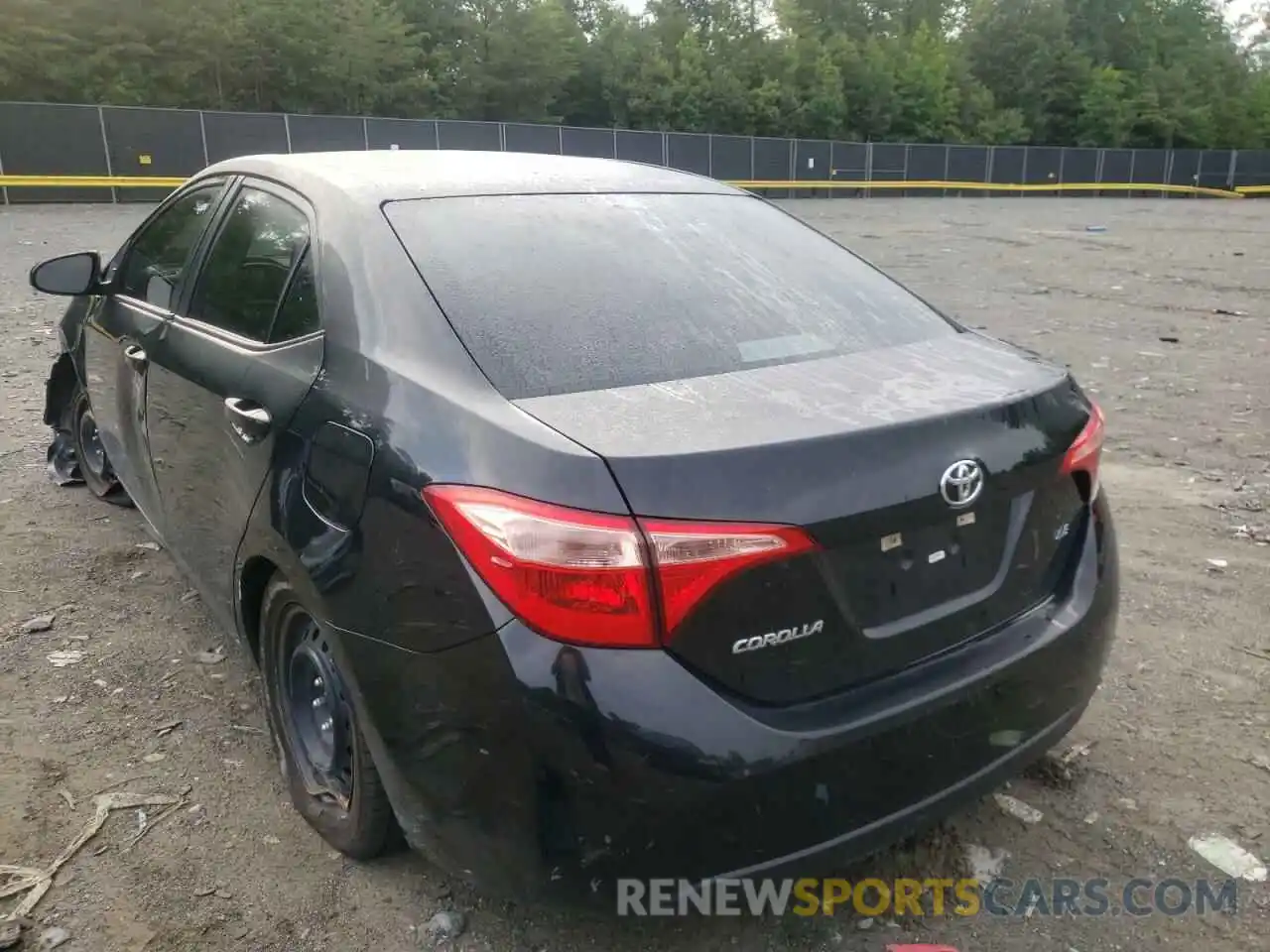 3 Photograph of a damaged car 5YFBURHE8KP885428 TOYOTA COROLLA 2019