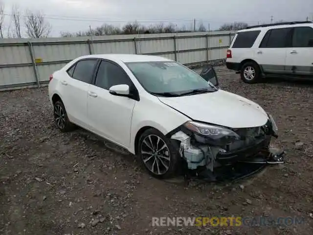 1 Photograph of a damaged car 5YFBURHE8KP885607 TOYOTA COROLLA 2019