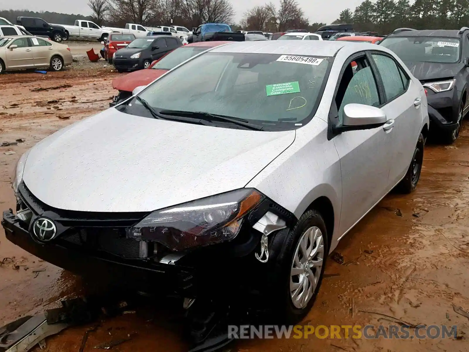 2 Photograph of a damaged car 5YFBURHE8KP885946 TOYOTA COROLLA 2019