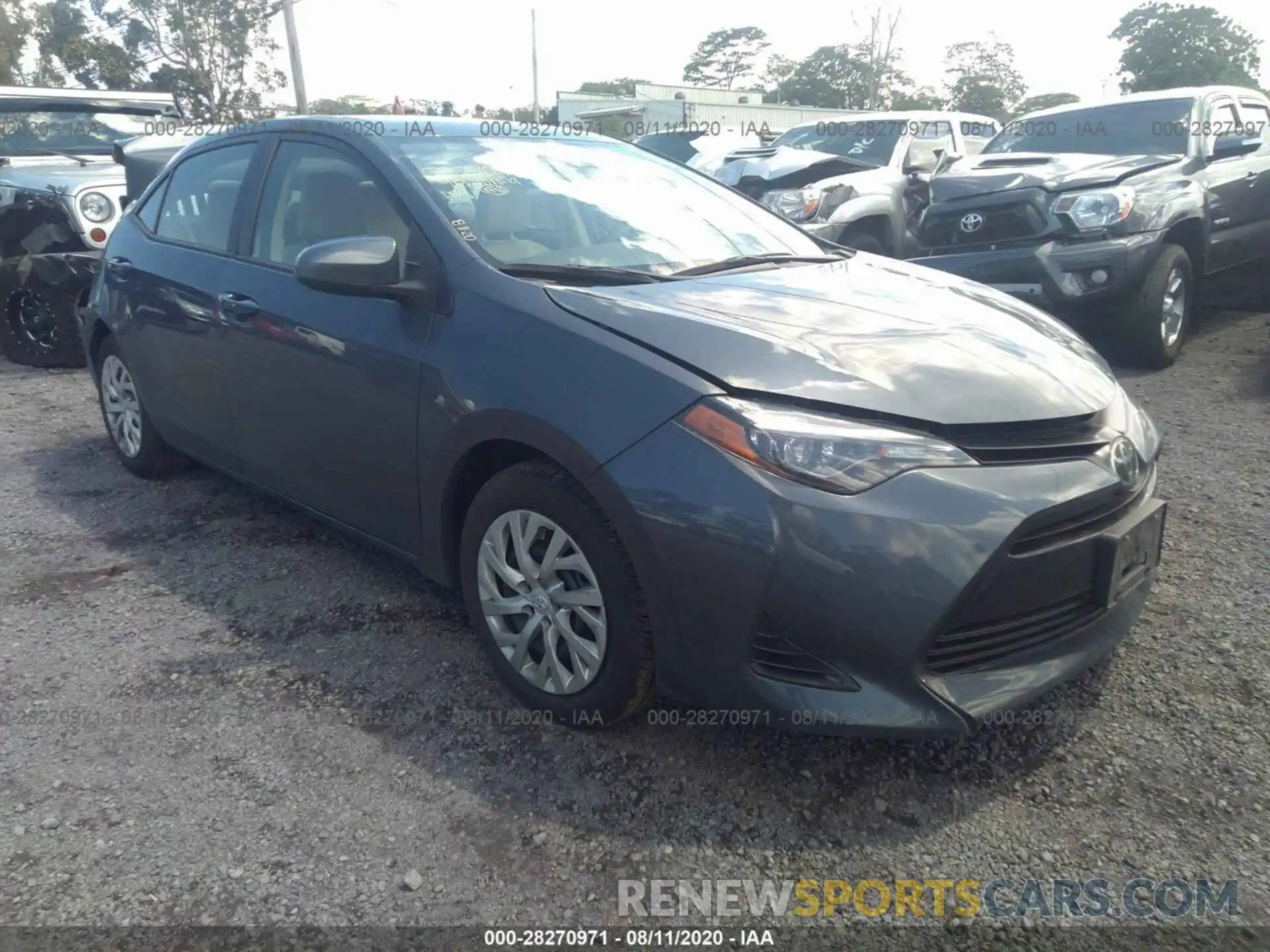 1 Photograph of a damaged car 5YFBURHE8KP886093 TOYOTA COROLLA 2019