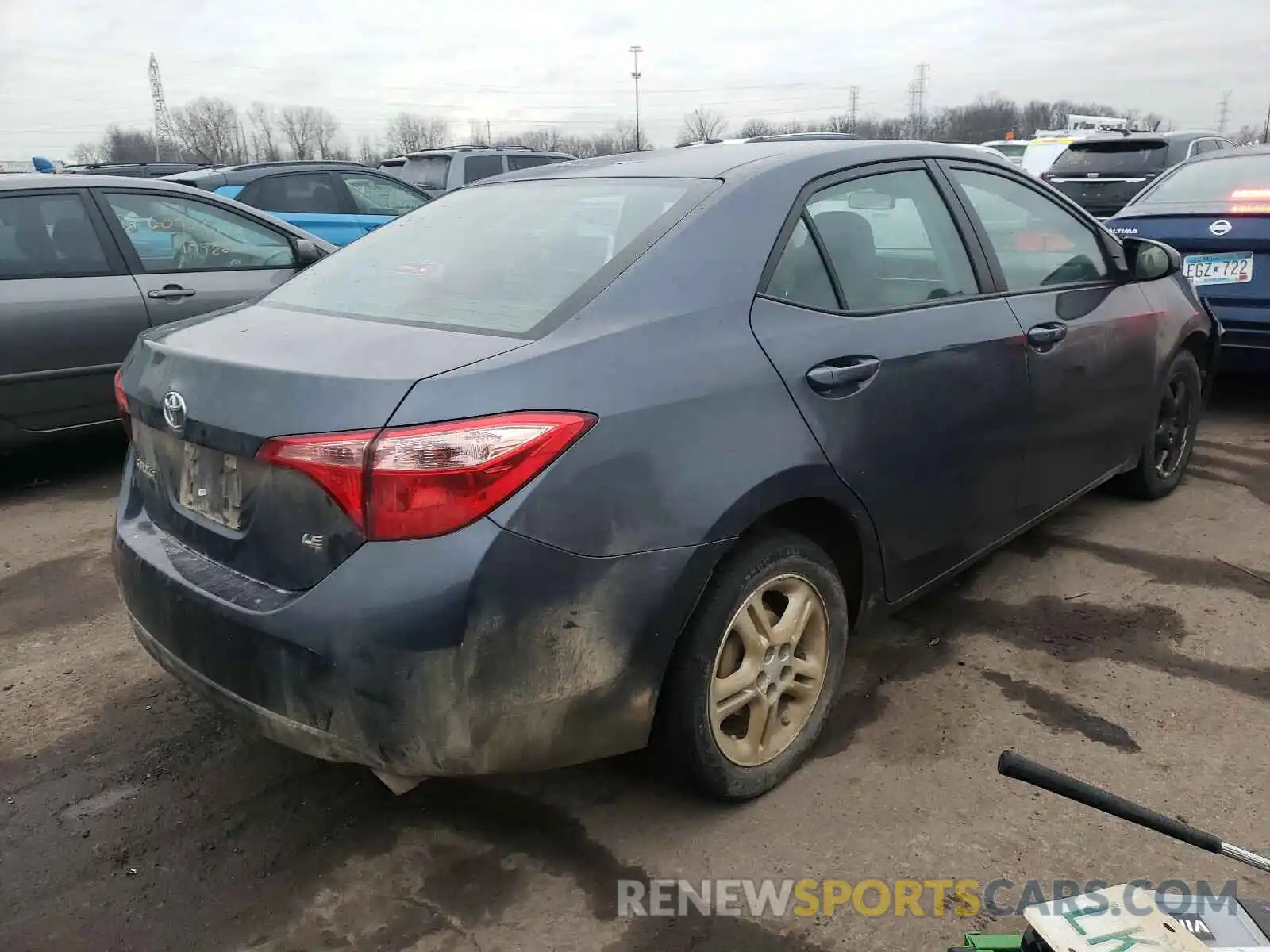 4 Photograph of a damaged car 5YFBURHE8KP886367 TOYOTA COROLLA 2019