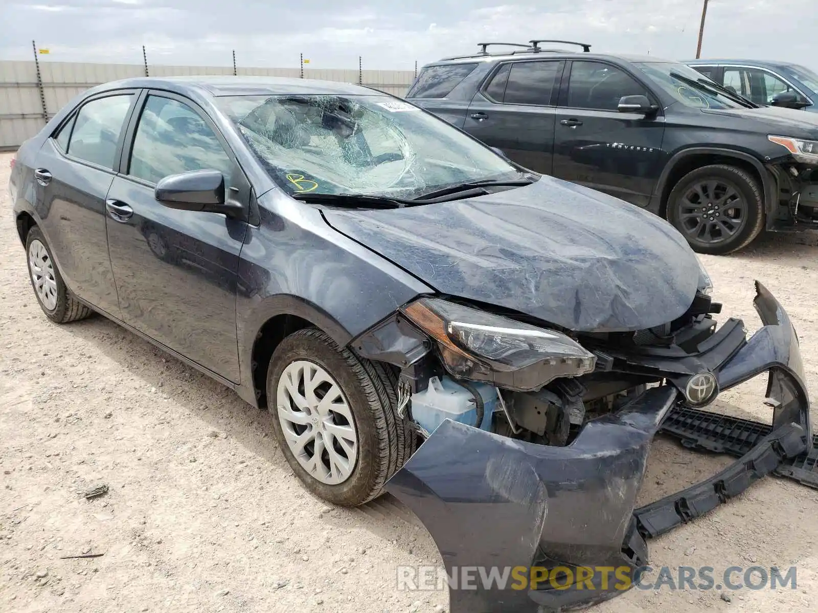 1 Photograph of a damaged car 5YFBURHE8KP886398 TOYOTA COROLLA 2019