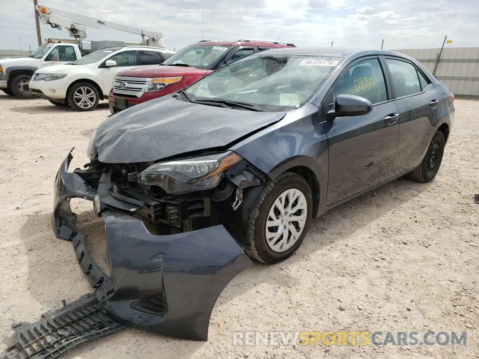 2 Photograph of a damaged car 5YFBURHE8KP886398 TOYOTA COROLLA 2019