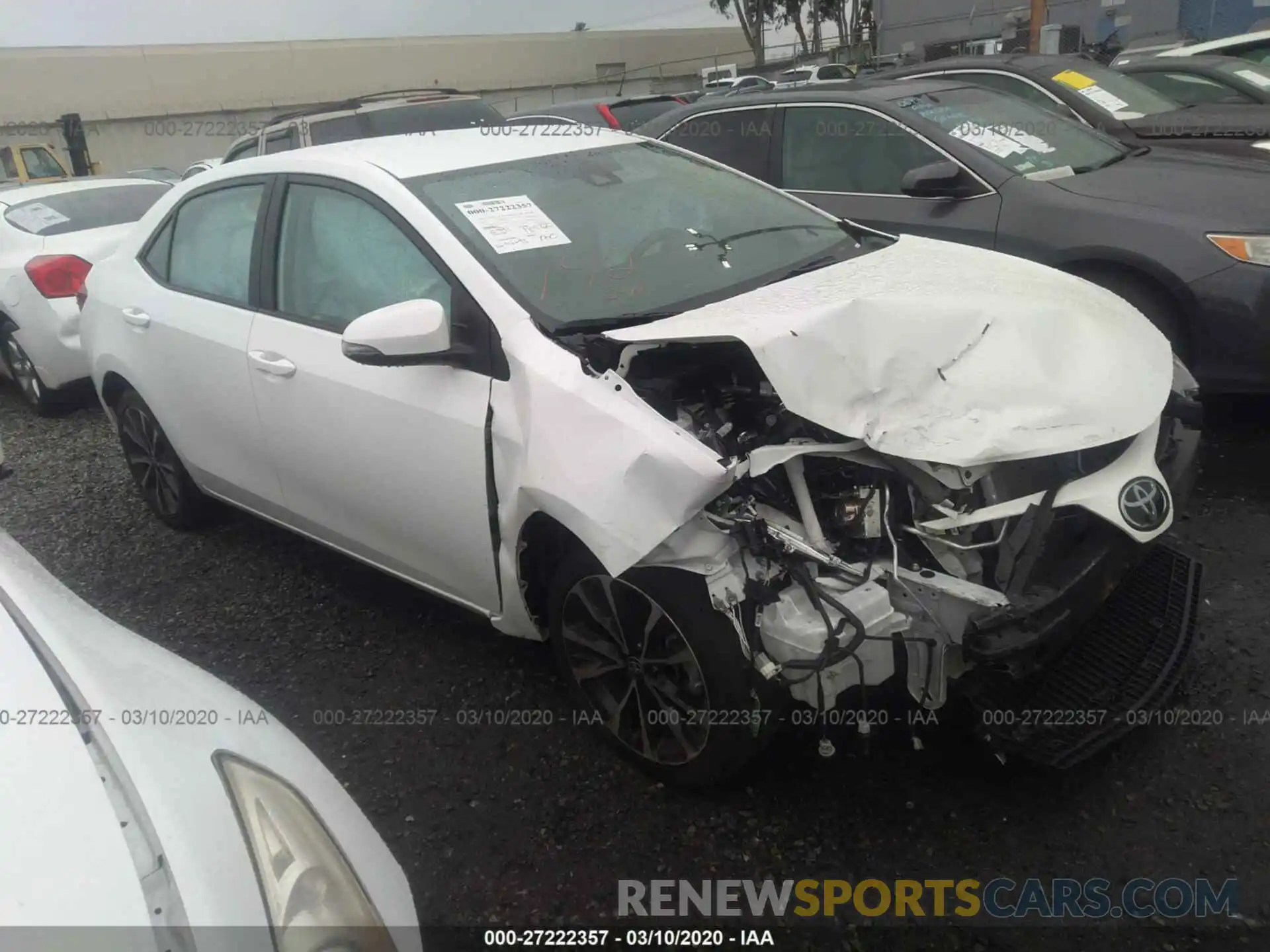 1 Photograph of a damaged car 5YFBURHE8KP886420 TOYOTA COROLLA 2019