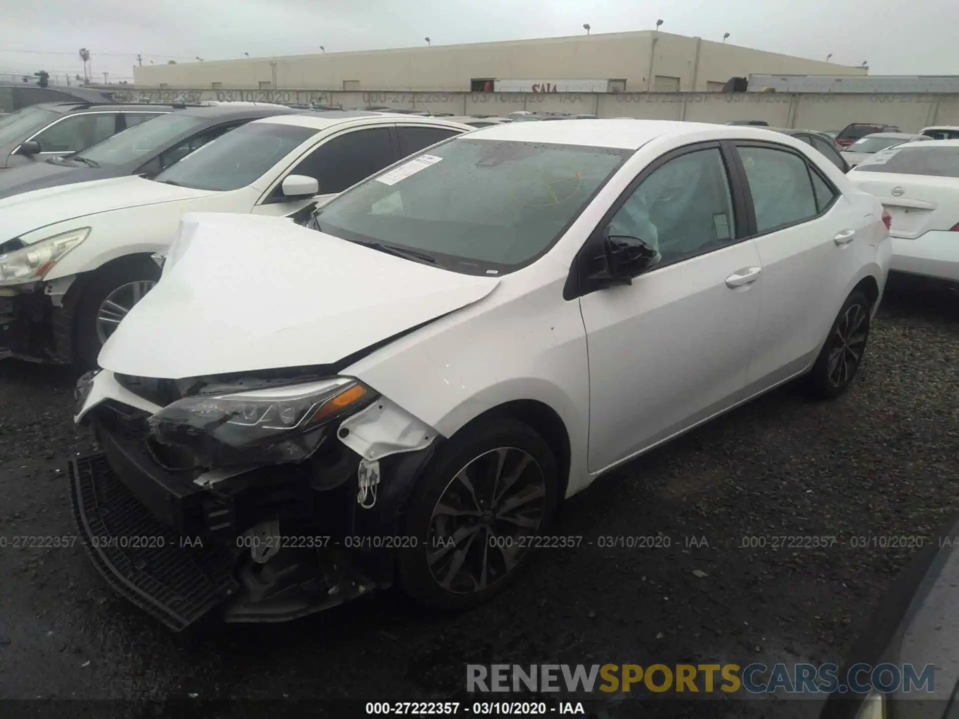 2 Photograph of a damaged car 5YFBURHE8KP886420 TOYOTA COROLLA 2019