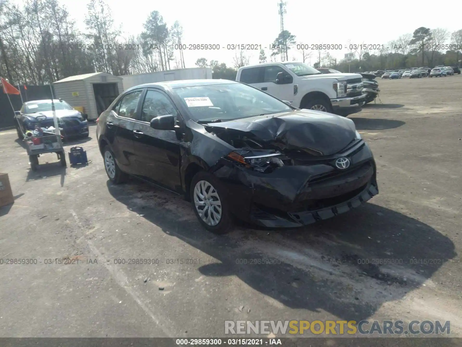 1 Photograph of a damaged car 5YFBURHE8KP886580 TOYOTA COROLLA 2019