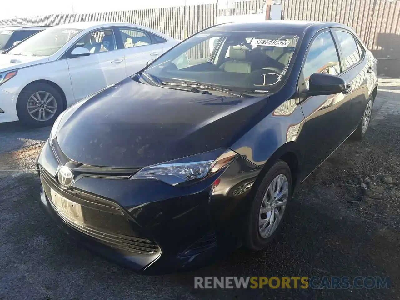 2 Photograph of a damaged car 5YFBURHE8KP886725 TOYOTA COROLLA 2019