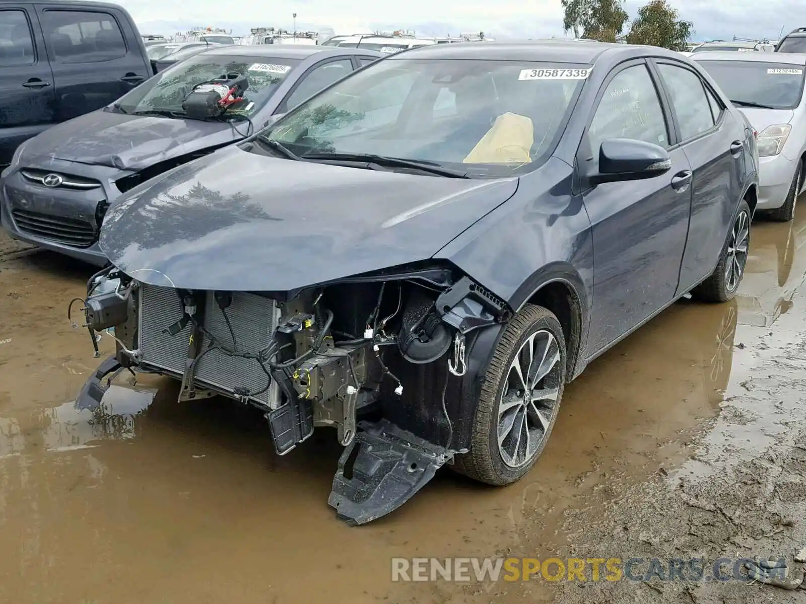 2 Photograph of a damaged car 5YFBURHE8KP886871 TOYOTA COROLLA 2019