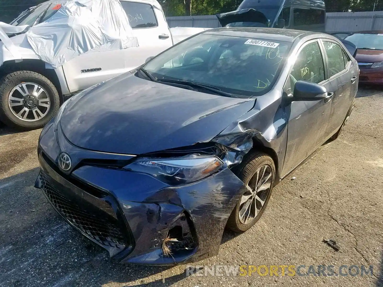 2 Photograph of a damaged car 5YFBURHE8KP887244 TOYOTA COROLLA 2019