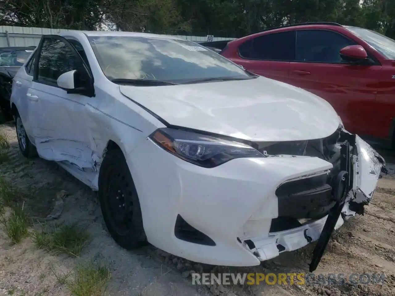 1 Photograph of a damaged car 5YFBURHE8KP887759 TOYOTA COROLLA 2019