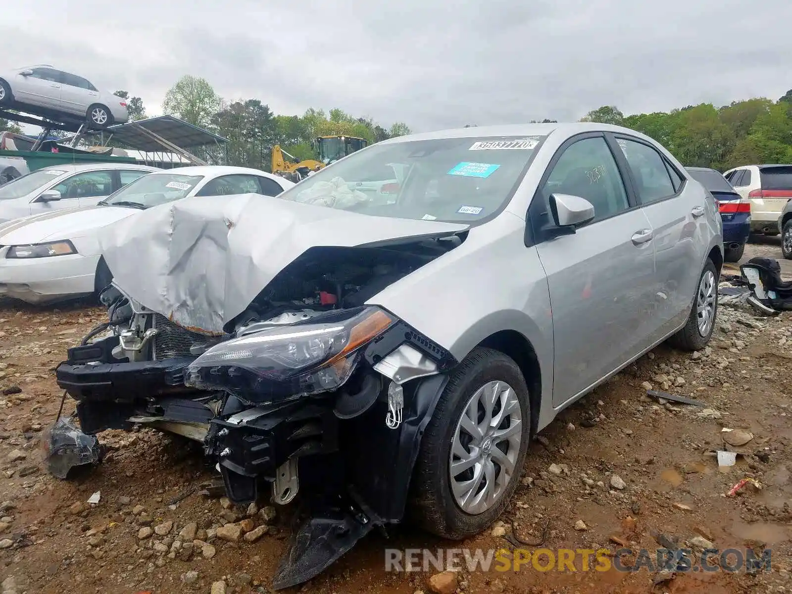 2 Photograph of a damaged car 5YFBURHE8KP887762 TOYOTA COROLLA 2019