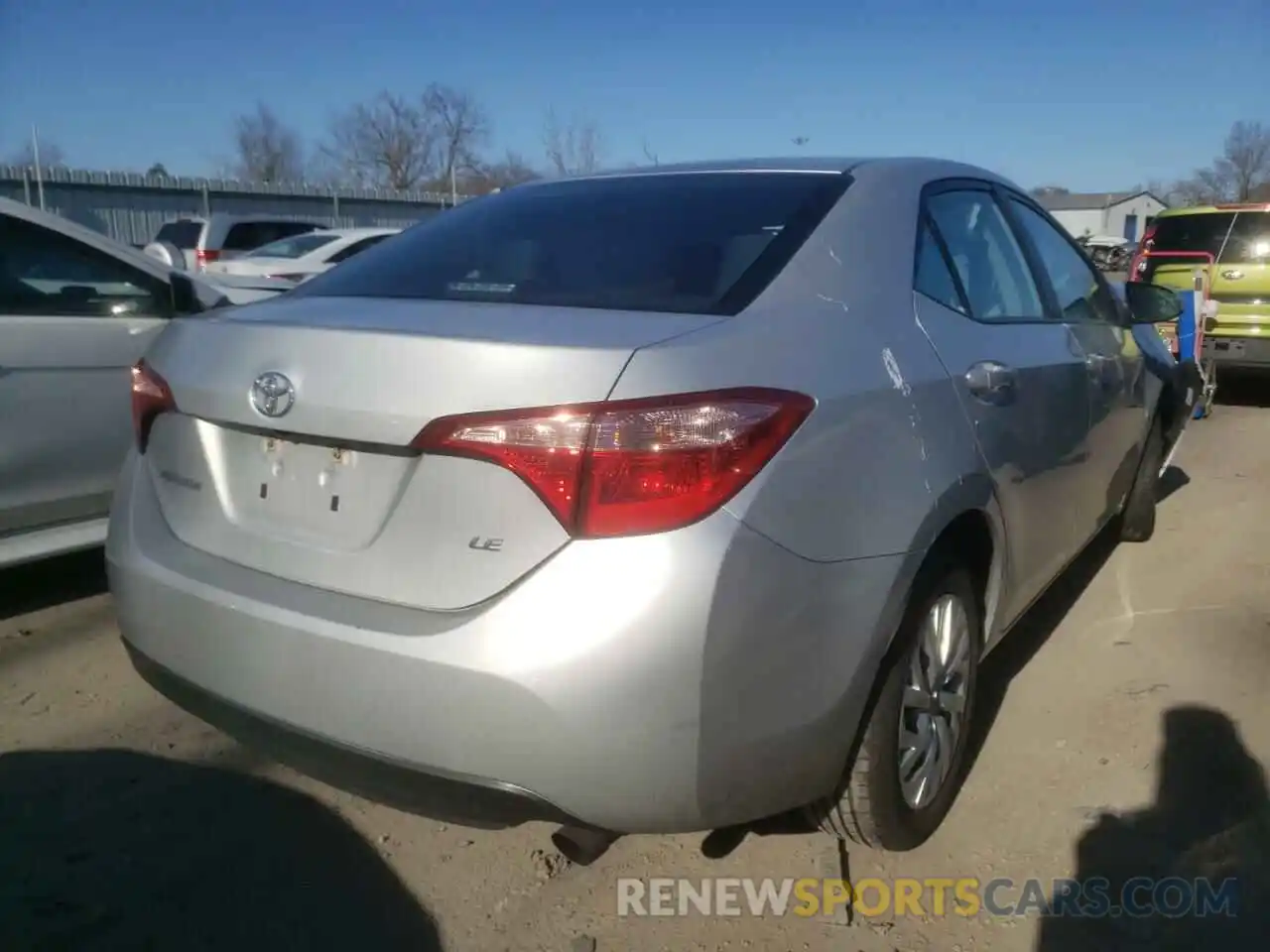 4 Photograph of a damaged car 5YFBURHE8KP887812 TOYOTA COROLLA 2019