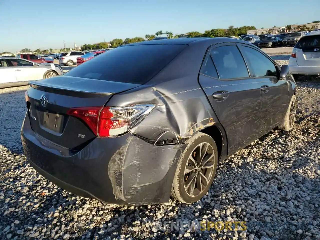 4 Photograph of a damaged car 5YFBURHE8KP888264 TOYOTA COROLLA 2019