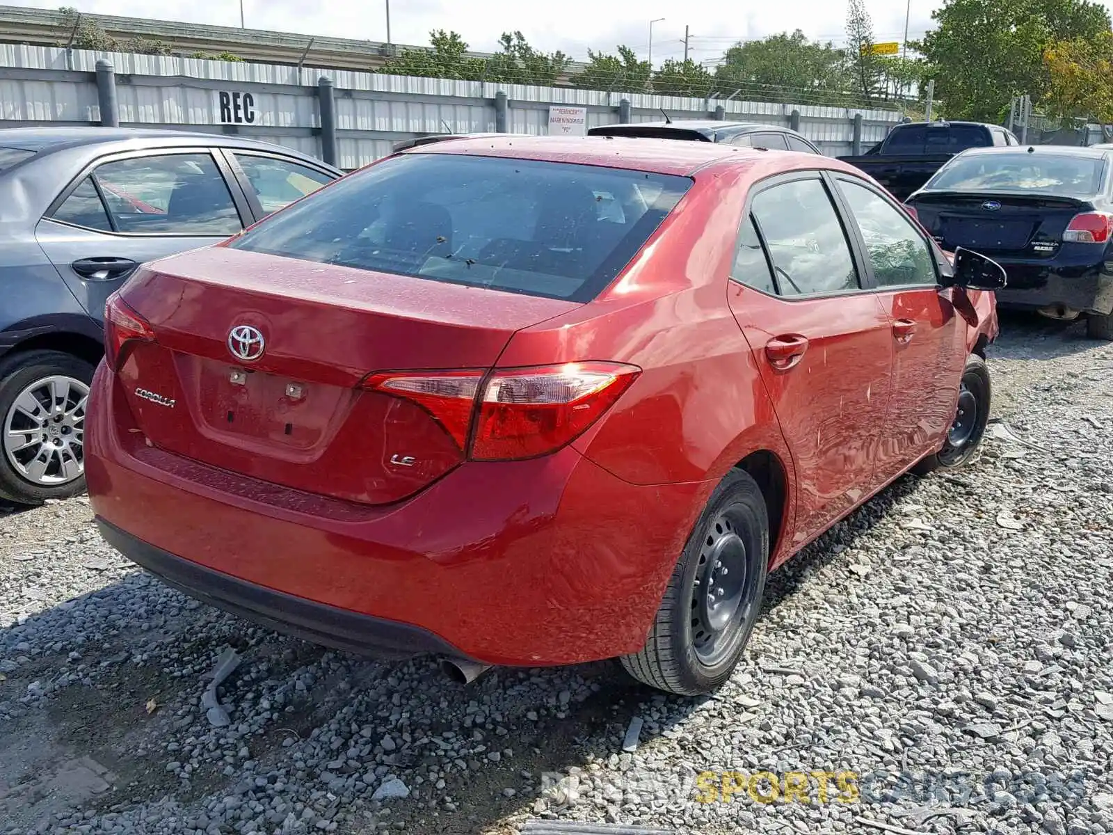 4 Photograph of a damaged car 5YFBURHE8KP888295 TOYOTA COROLLA 2019